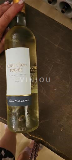 Vin Blanc sec Collection Privée Château Maravenne 2023 France Provence Côtes-de-provence