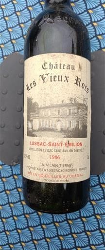 Bordeaux Lussac-saint-émilion Château Les Vieux Rocs 1986
