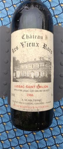 Bordeaux Lussac-saint-émilion Château Les Vieux Rocs 1986