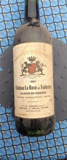 Bordeaux Lalande-de-pomerol Château La Rose Des Tuileries 1983