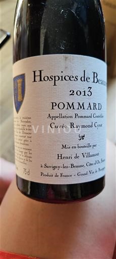 Bourgogne Pommard Hospices De Beaune Raymond Cyrot 2013