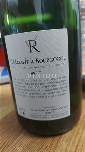 Burgundi Crémant de Bourgogne Vincent Royet Ei vuosikertaa