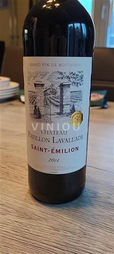 Bordeaux Saint-Émilion Château Pavillon Lavallade 2014