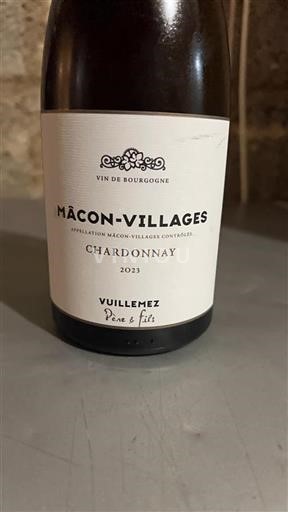 Burgundy Mâcon and Mâcon-Villages Vuillemez Père & Fils Chardonnay 2023