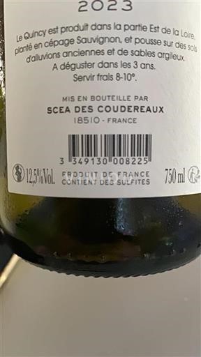 Loire Valley Quincy Scea Des Coudereaux 2023