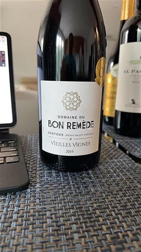 Rhônen laakso Ventoux Domaine Bon Remède Vieilles Vignes 2019
