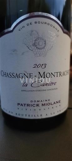 Bourgogne Chassagne-Montrachet Patrick Miolane La Canière 2013