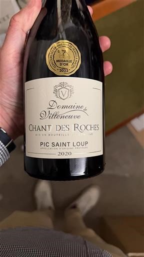 Languedoc Pic-saint-loup Villeneuve Chant des Roches 2020