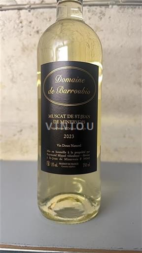 Linguadoca Muscat di Saint-Jean-de-Minervois Domaine Barroubio 2023