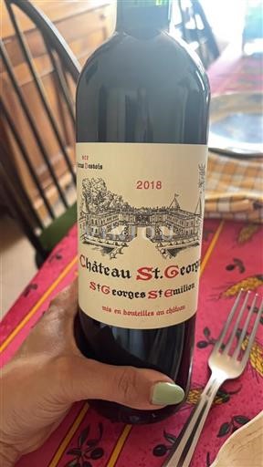 Bordeaux Saint-Georges-Saint-Émilion Château St. Georges 2018
