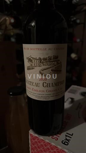 Bordeaux Saint-Émilion Grand Cru Grand Cru Château Champion 2020