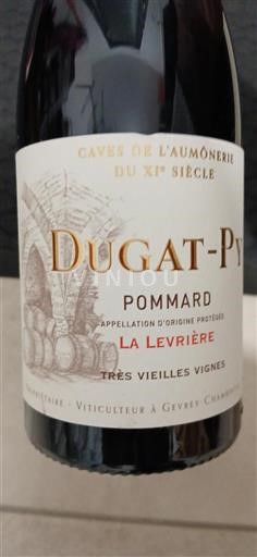 Vin Rouge sec La Levrière Dugat-Py 2018 France Bourgogne Pommard Grand Cru