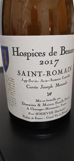 Bourgogne Saint-Romain Hospices De Beaune Joseph Menault 2017