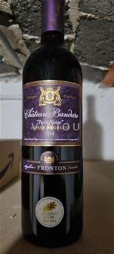 Sud-Ovest Fronton Château Baudare Perle Noire 2014