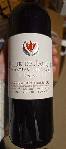 Bordeaux Saint-Émilion Grand Cru Grand Cru Château Cruzeau Fleur de Jaugue 2015
