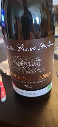 Rhône Valley Côtes-du-Rhône Domaine Grande Bellane 2022