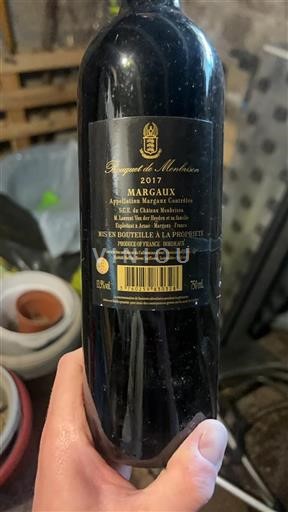 Bordeaux Margaux Château Monbrison Bouquet de Monbrison 2017