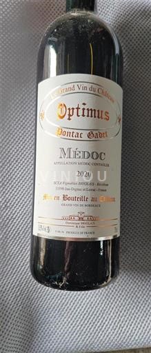 Vin Rouge sec Optimus Château Pontac Gadet 2020 France Bordeaux Médoc