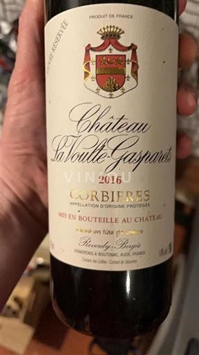 Languedoc Corbières Château La Voultegasparets Réservée 2016