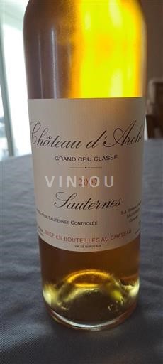 Bordeaux Sauternes Château Arche 2007