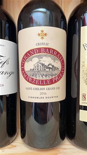 Bordeaux Saint-Émilion Grand Cru Château Grand Barrail Lamarzelle Figeac 2016