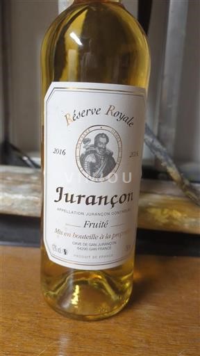 Sudoeste Jurançon Cave De Gan Réserve Royale 2016