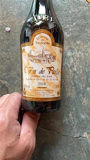 Jura Côtes du Jura Domaine Tausson Vin de Paille 2018