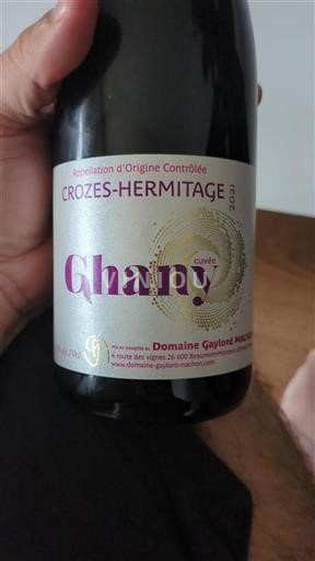 Rhône Valley Crozes-Hermitage Domaine Gaylord Machon Ghany 2021