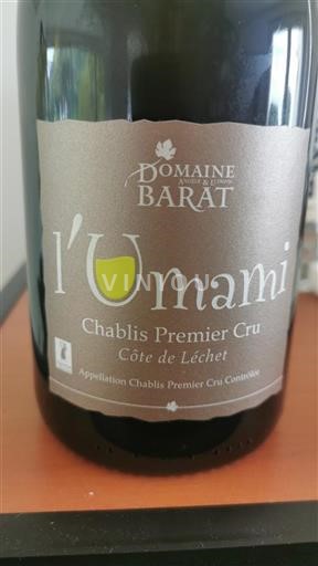 Burgund Chablis Premier Cru Premier Cru Domaine Angele Et Ludovic Barat L'Umami 2017