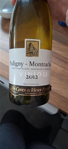Vin Blanc sec Les Caves du Vieux Pressoir 2012 France Bourgogne Puligny-montrachet