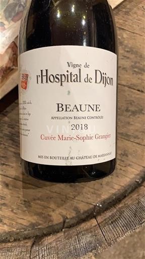 Burgundy Beaune Vigne De L'hospital De Dijon Marie-Sophie Grangier 2018