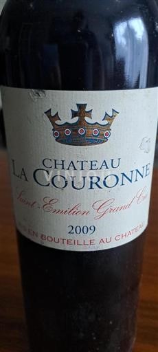 Bordeaux Saint-Émilion Grand Cru Grand Cru Château La Couronne 2009
