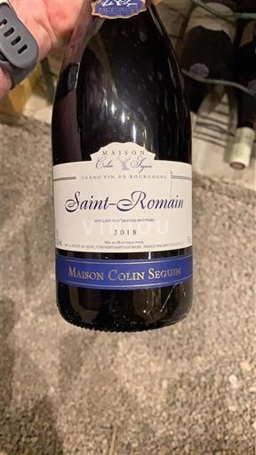 Bourgogne Saint-Romain Maison Colin Seguin 2018