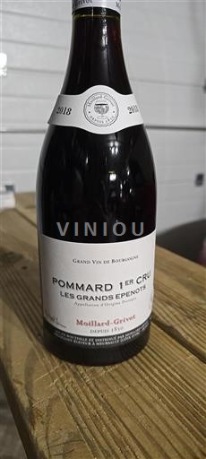 Bourgogne Pommard Premier Cru Moillardgrivot Les Grands Epenots 2018
