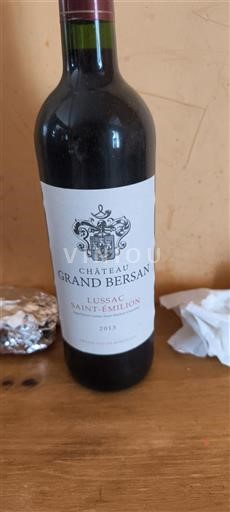 Bordeaux Lussac-Saint-Émilion Grands Bersans 2013