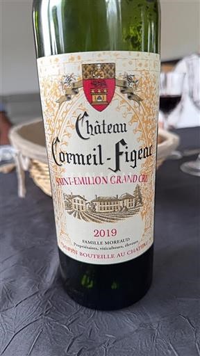 Bordeaux Saint-Émilion Grand Cru Grand Cru Château Cormeilfigeac 2019