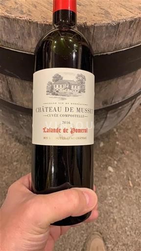 Bordeaux Lalande-de-pomerol Château Musset Compostelle 2016