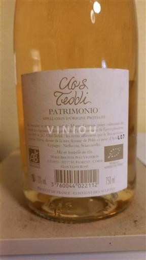 Corse Patrimonio Clos Teddi Clos Teddi Rosé 2023