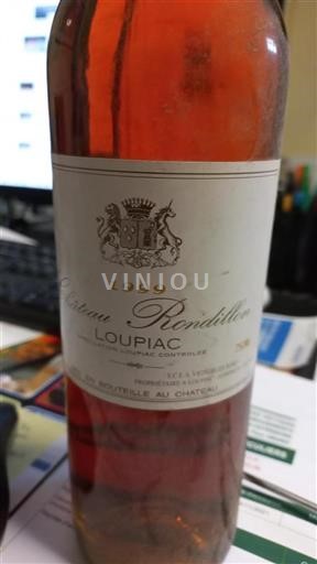 Bordéus Loupiac Château Rondillon 1999