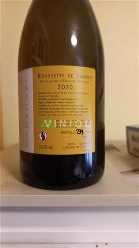 Savoie and Bugey Roussette de Savoie Les Cascades 2020