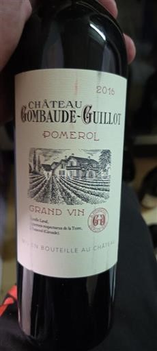 Bordeaux Pomerol Château Gombaudeguillot 2016