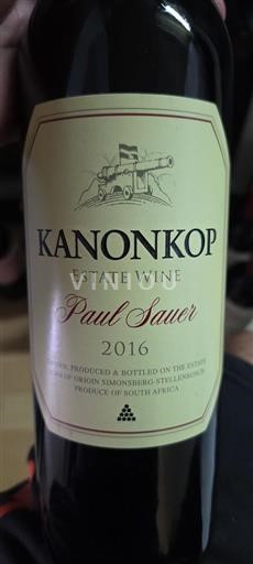 Kuststreek Stellenbosch Kanonkop Paul Sauer 2016