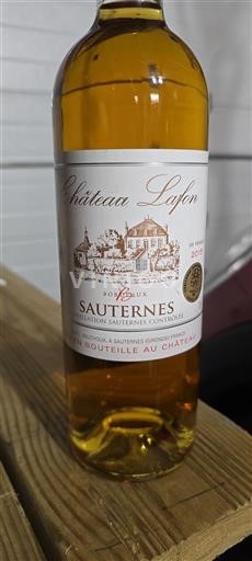Bordeaux Sauternes Château Lafon 2015
