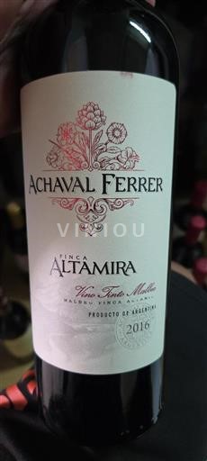 Mendoza Achaval Ferrer Finca Altamira 2016