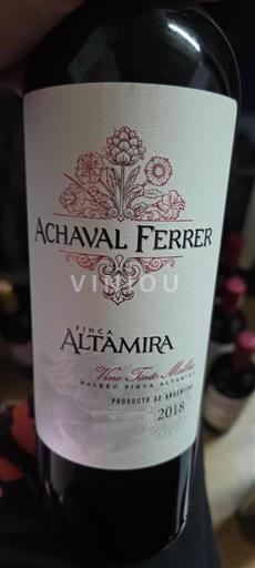 Mendoza Achaval Ferrer Finca Altamira 2018