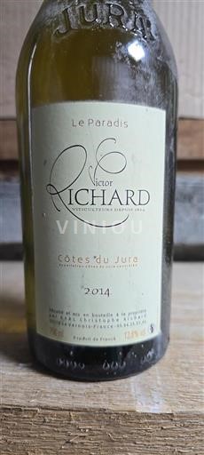 Jura Côtes du Jura Victor Richard Le Paradis 2014