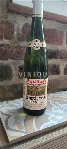 Alsácia Ernest Preiss Particulière 2012