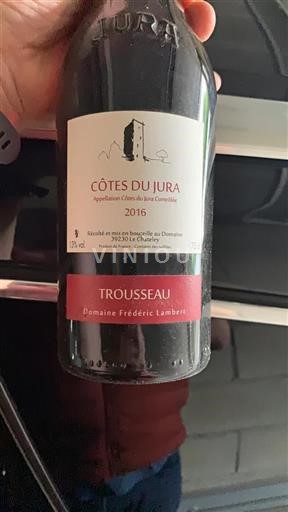 Jura Côtes-du-jura Domaine Frédéric Lambert Trousseau 2016
