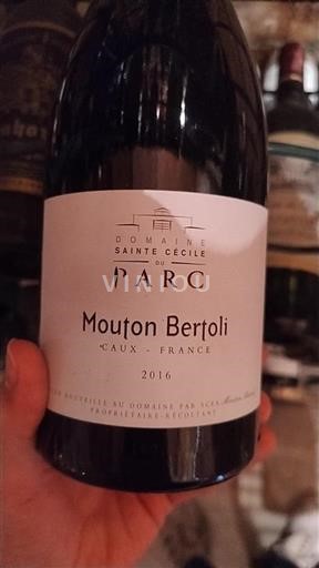 Languedoc et Roussillon Caux Domaine Sainte Cécile Du Parc Mouton Bertoli 2016