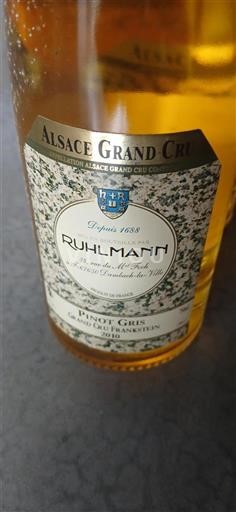 Alzacija Ni doloceno Grand Cru Ruhlmann Grand Cru 2010